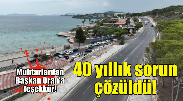 Çeşme de 40 yıllık sorun çözüldü!