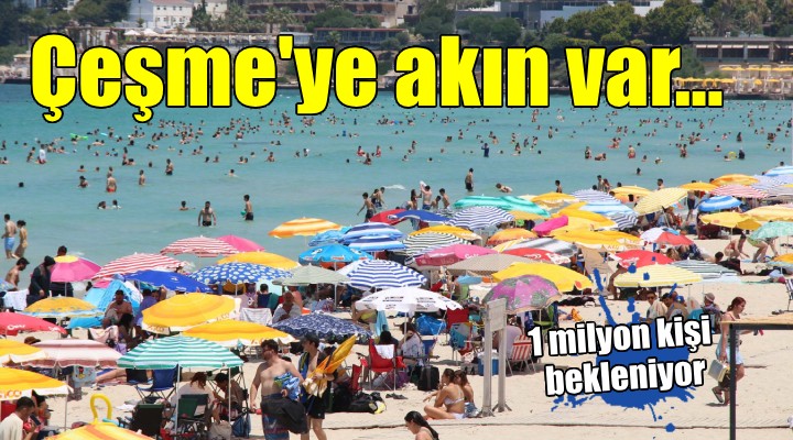 Çeşme de bayram yoğunluğu...