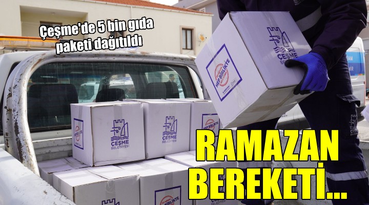 Çeşme de Ramazan bereketi...