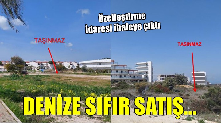 Çeşme de denize sıfır 2 arazi satışa çıkarıldı