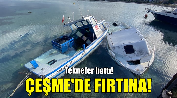 Çeşme de fırtına!