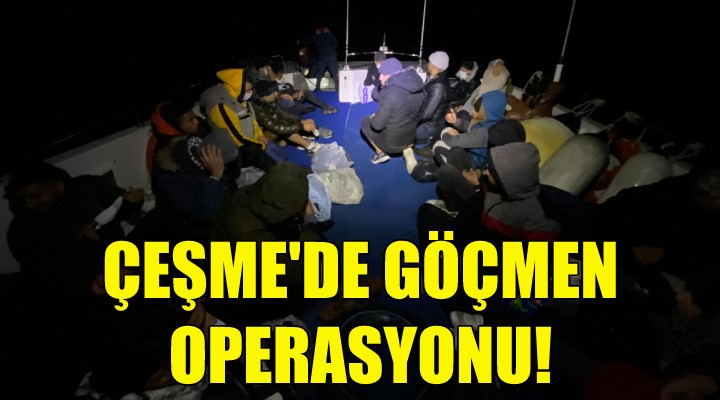 Çeşme de göçmen operasyonu!