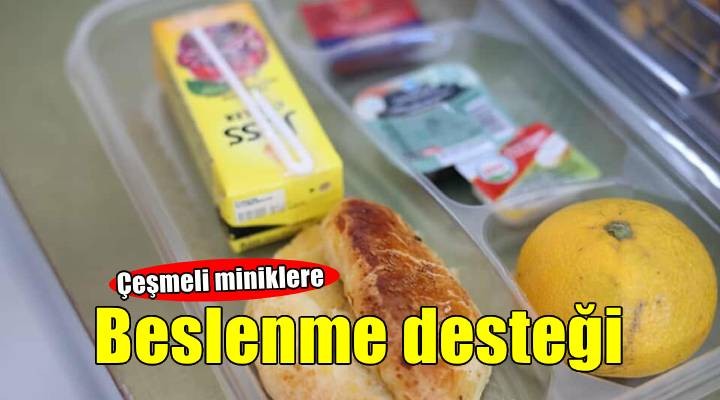 Çeşme de ilköğretim öğrencilerine beslenme desteği