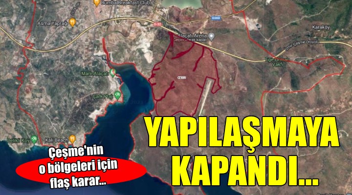 Çeşme de tarihi kalıntılar... O bölgeler yapılaşmaya kapatıldı!