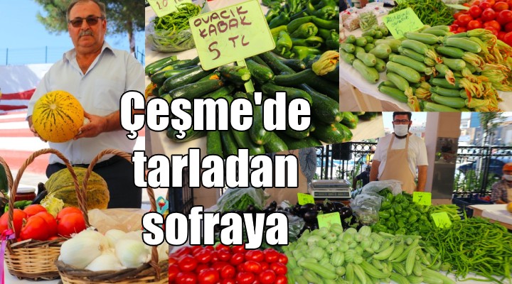 Çeşme de tarladan sofraya