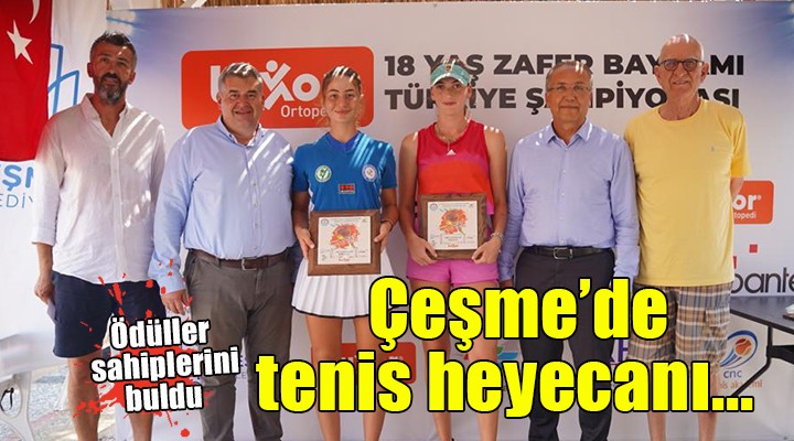 Çeşme de tenis heyecanı...