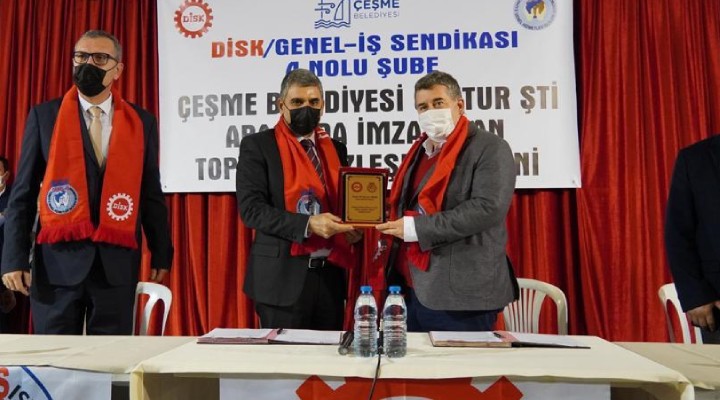 Çeşme de toplu sözleşme sevinci