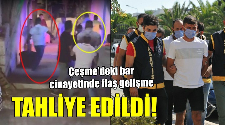 Çeşme deki bar cinayetinde 1 tahliye