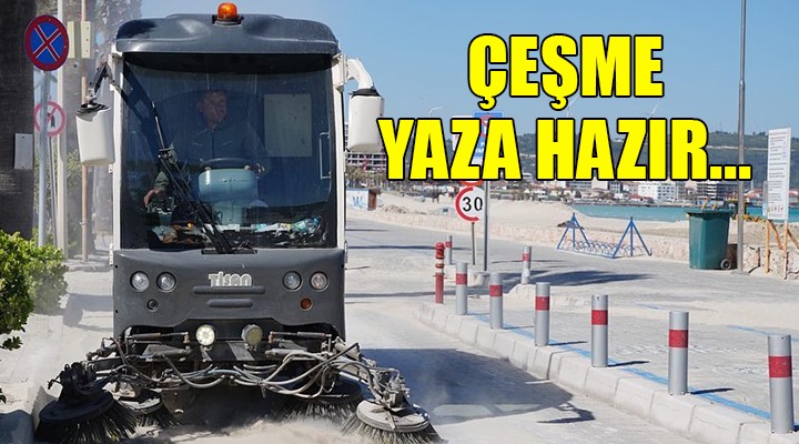 Çeşme sezona hazırlanıyor...