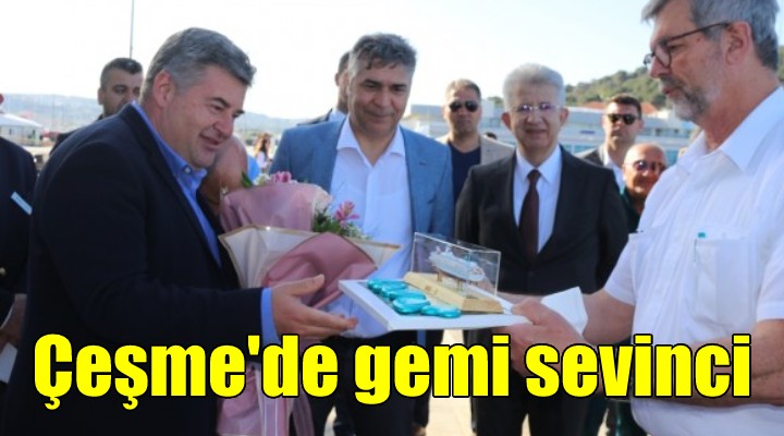 Çeşme ye ilk kruvaziyer sevinci