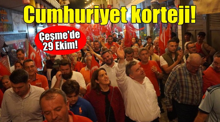 Çeşme’de 100. Yıla yakışır Cumhuriyet Korteji!