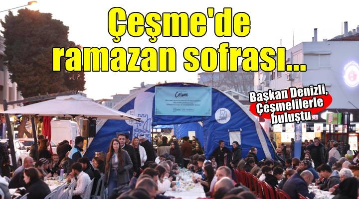 Çeşme’de ilk iftar açıldı