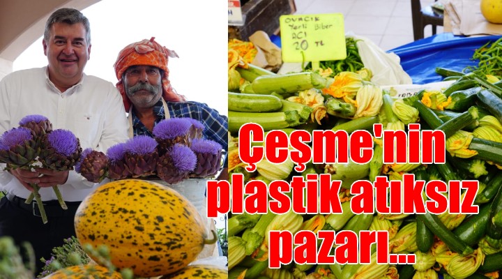 Çeşme’de plastik atıksız üretici pazarı