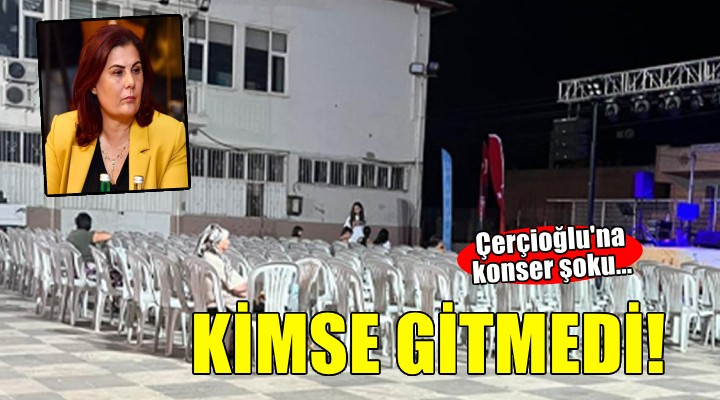 Çeştepe’de Çerçioğlu protestosu: Konser boş kaldı
