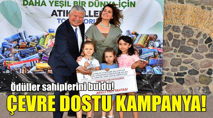 Çevre dostu kampanyada ödüller sahiplerini buldu!