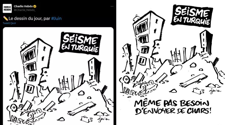 Charlie Hebdo dan deprem provokasyonu!
