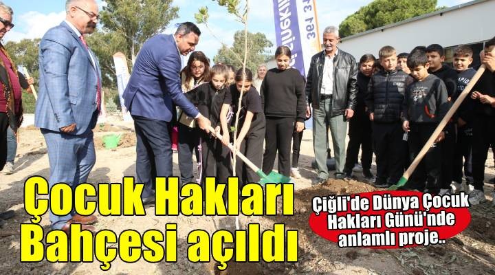Çiğli Belediyesi’nden Dünya Çocuk Hakları Günü’ne Anlamlı Proje