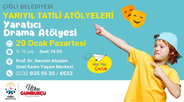 Çiğli Belediyesi’nden çocuklara sömestr hediyesi!