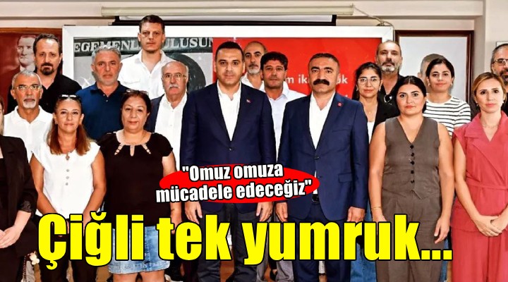Çiğli de dayanışma mesajı...  Omuz omuza mücadele edeceğiz 