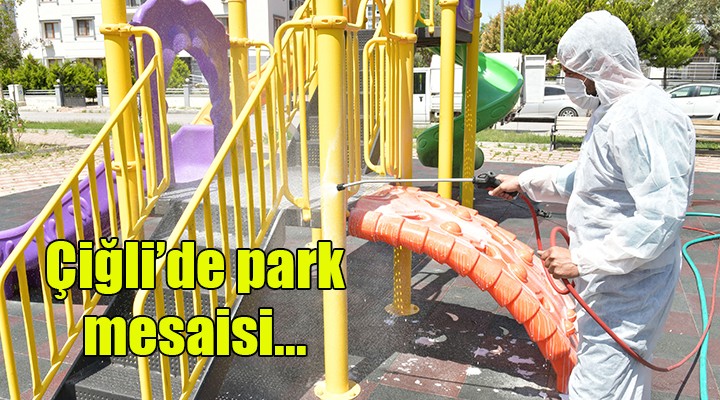 Çiğli de park mesaisi