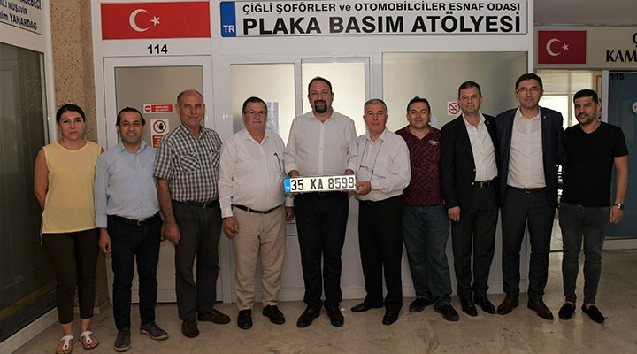 Çiğli de plaka basımı başladı