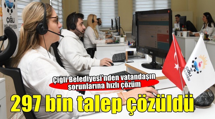 Çiğli’de 297 bin talep anında ve güvenle çözüldü