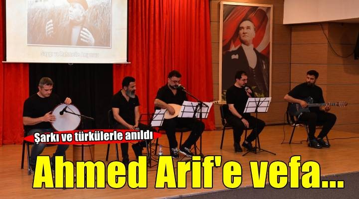 Çiğli’de Ahmed Arif’e vefa: Şiirlerle, türkülerle anıldı