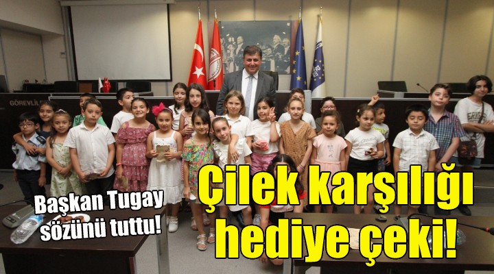 Çilek karşılığı hediye çeki!