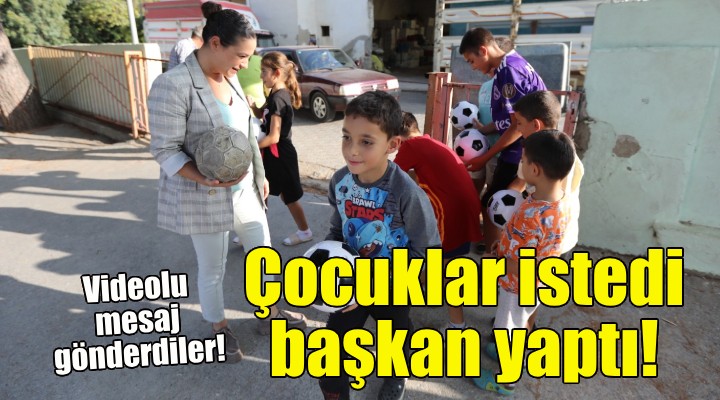 Çocuklar istedi, Başkan Sengel yaptı!