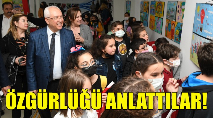 Çocuklar  özgürlüğü  anlattı!