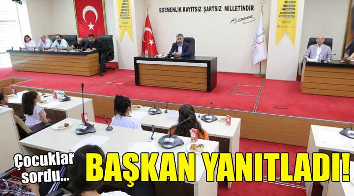 Çocuklar sordu, Başkan Sandal yanıtladı!