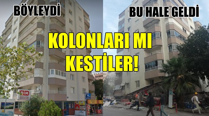 Çöken binayla ilgili şok iddia! KOLONLARI MI KESTİLER...