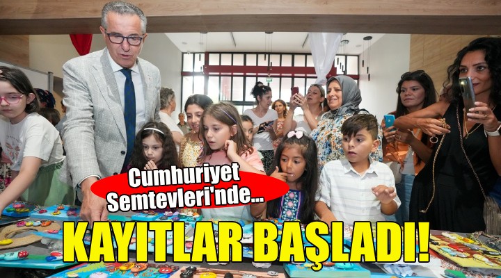 Cumhuriyet Semtevleri nde kurs kayıtları başladı!