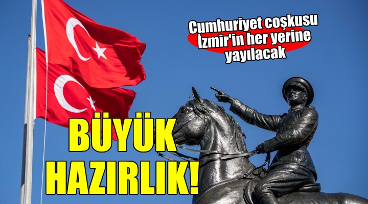 Cumhuriyet coşkusu İzmir’in her yerine yayılacak...