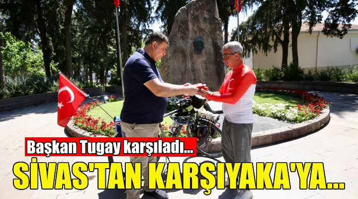 Cumhuriyet in 100. yılı anısına Sivas’tan Karşıyaka’ya pedalladı!