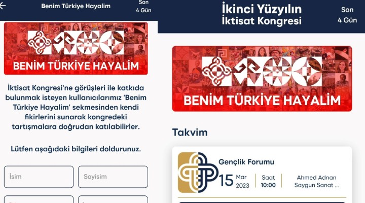 Cumhuriyetin İkinci Yüzyılı, Benim Türkiye Hayalim ile şekillenecek