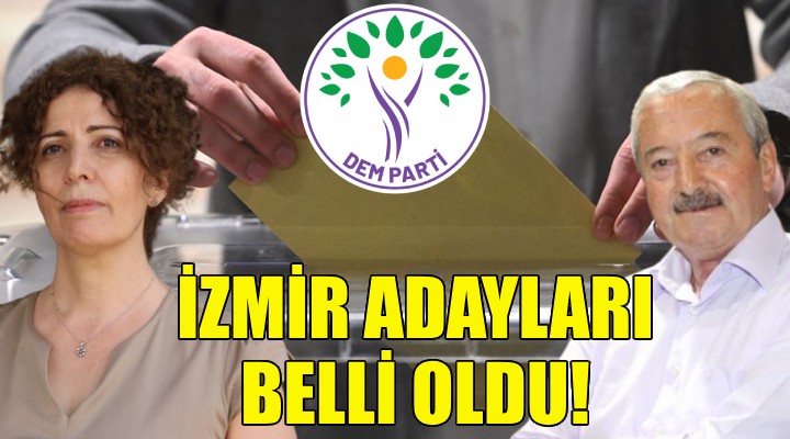 DEM Parti nin İzmir adayları belli oldu