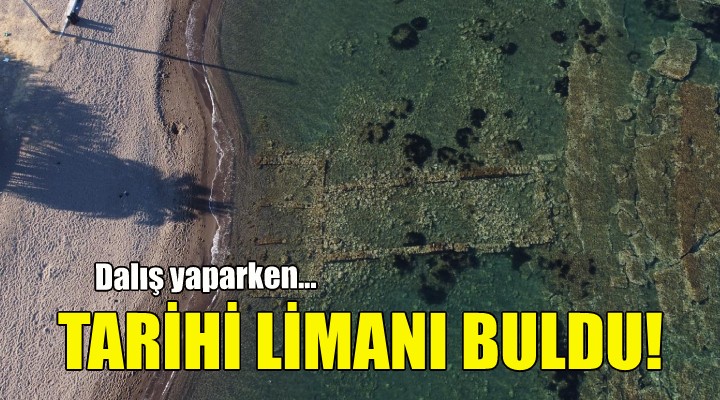 Dalış yaparken tarihi limanı buldu!