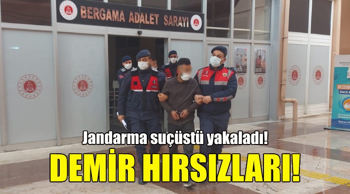 Demir hırsızlarına suçüstü!