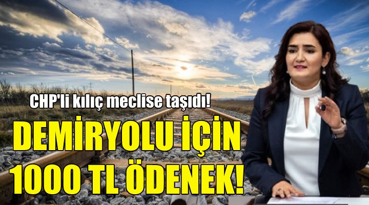 Demiryolu projesine 1000 TL ödenek!