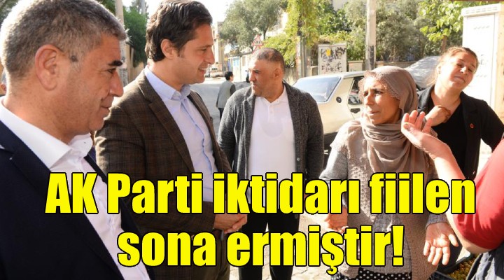 Deniz Yücel: AK Parti iktidarı fiilen sona ermşitir!