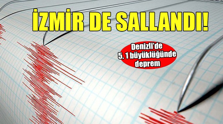 Denizli'de 5.1 büyüklüğünde deprem