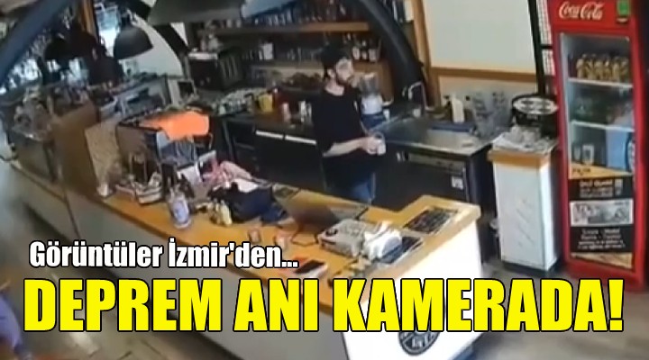 Deprem anı kamerada!