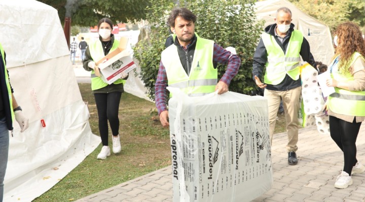 Deprem bölgesinde yardım seferberliği...