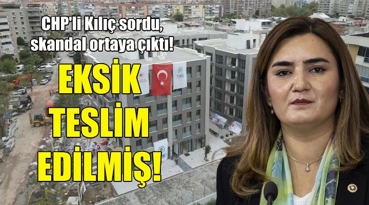 Deprem konutları eksik teslim edilmiş!