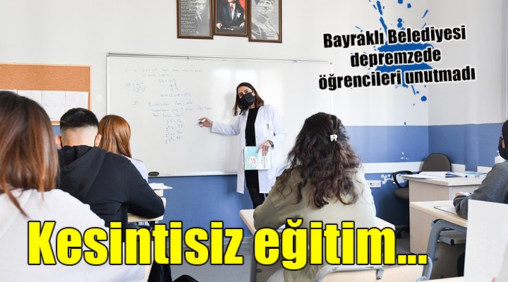 Depremzede öğrenciler Bayraklı’da eğitime devam edecek