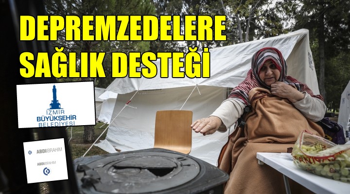 Depremzedelere sağlık desteği