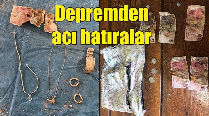 Depremzedelerin eşyaları için hassas çalışma