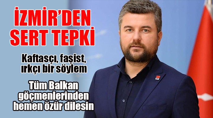 Destici ye İzmir den çok sert Balkan tepkisi...