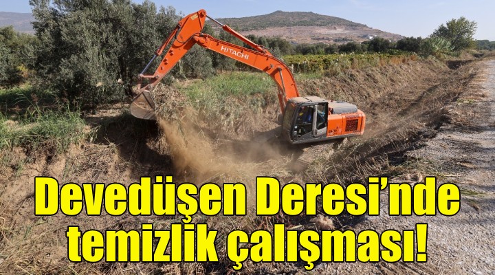 Devedüşen Deresi’nde rutin temizlik çalışması!